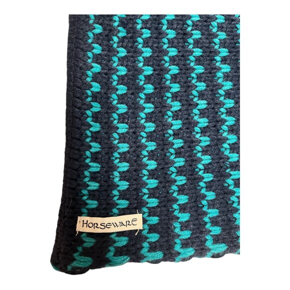 Horseware Ireland Bobble Hat & Snood Set Navy Teal Knit One Size NWT - Picture 4 of 7